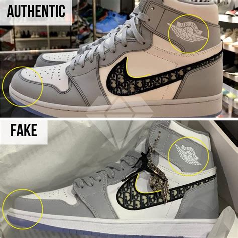 how to spot fake dior jordan 1|air Jordan Dior price original.